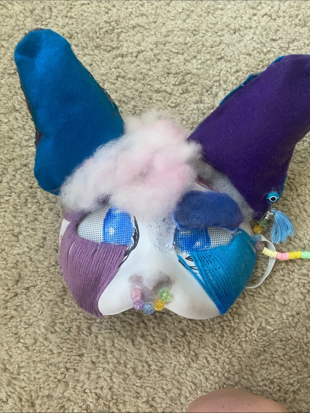 Multicolored Therian mask